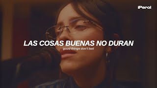 Billie Eilish  WILDFLOWER Español  Lyrics  live version [upl. by Haya383]