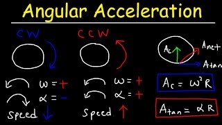 Angular Acceleration Physics Problems Radial Acceleration Linear Velocity [upl. by Koziarz]