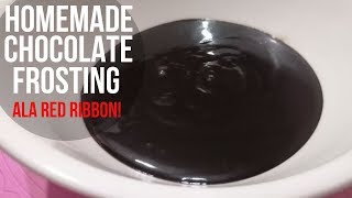 Homemade Chocolate Frosting l Chocolate Frosting ala Red Ribbon [upl. by Janos]