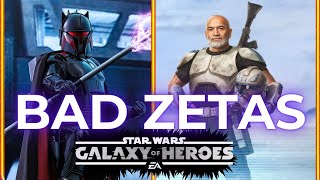 5 New Zetas to AVOID in SWGOH [upl. by Euqcaj]