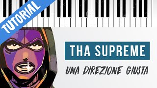 TUTORIAL tha Supreme Neffa  Una Direzione Giusta  Piano Tutorial con Synthesia [upl. by Fante166]