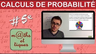 Effectuer des calculs de probabilités très simples  Cinquième [upl. by Tterb]