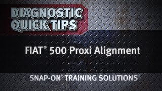 Diagnostic Quick Tips  FIAT® 500 Proxi Alignment [upl. by Enelloc]