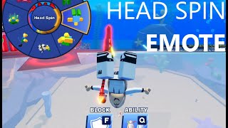 Blade Ball Progression Gameplay  Head Spin Emote  Roblox [upl. by Ylloh]