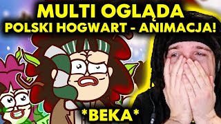 MULTI ogląda POLSKI HOGWART ANIMACJA O NIM beka [upl. by Rossner]