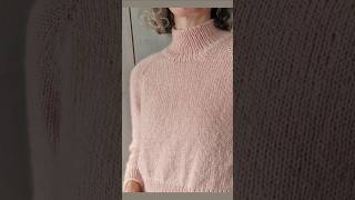 How to knit a sweater complete tutorial ⬆️ knittingsweater [upl. by Sydalg]