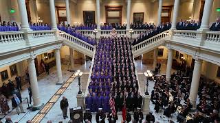 The Tabernacle Choir 911 Program Georgia State Capitol  The National Anthem [upl. by Donelu332]