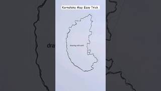 karnataka map easy drawing  karnataka map  how to draw karnataka map karnataka map manchitra [upl. by Eelrefinnej680]