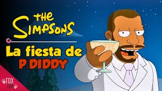 Los Simpson van a las fiestas blancas de PDiddy  Los Simpson [upl. by Lathrop]