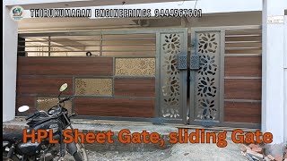 sliding Gate HPL sheet gate [upl. by Aihsile]