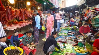 Psar Boeng Trabek Phnom Penh City  Amazing Food Tour Around Market [upl. by Renba]