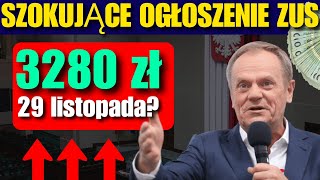 DUŻA AKTUALIZACJA ZUS Nie wszyscy emeryci otrzymają 3280 zł Dowiedz się więcej [upl. by Ylicic]