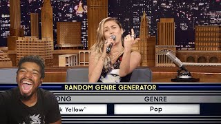 Musical Genre Challenge with Miley Cyrus Incredible Reaction [upl. by Ambrogino]