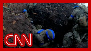 Video shows fierce trench warfare in Ukraine [upl. by Drape]