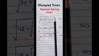 Olympiad Tricks IMO Tricks NSO Tricks viralshorts trendingviralvideoreasoning Algebra Tricks [upl. by Jannery]