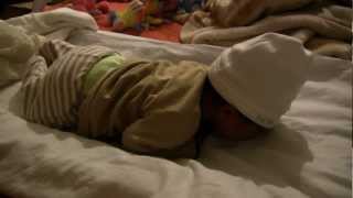 Tummy time  Newborn baby 6 days old [upl. by Harilda]