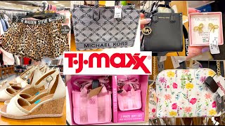 TJ MAXX SHOP WITH ME 2024  DESIGNER HANDBAGS SHOES JEWELRY NEW ITEMS tjmaxx shopping new [upl. by Picco897]