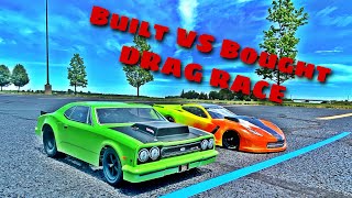 Team Associated DR10 vs Traxxas Bandit NO PREP Drag Racing [upl. by Eatnoled165]