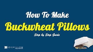 How to Make a Buckwheat Pillow [upl. by Fernandina247]