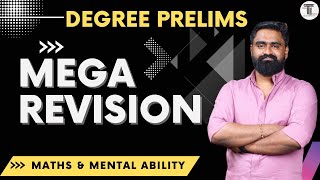 MEGA REVISION ✨ DEGREE PRELIMS ✨ Maths amp Mental Ability  മുൻവർഷ ചോദ്യങ്ങൾ ✨ Jerin John [upl. by Yendis]