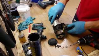 How to disassemble and repair Makita 18V li ion hammer drill BHP451 BDF451 BHP441 BDF441 gear assy [upl. by Behrens331]