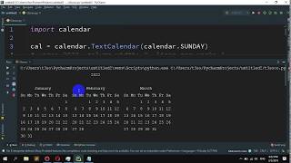 How to print a 3 column calendar for an entire year in Python [upl. by Nwahsuq]