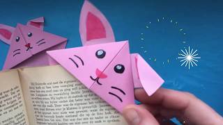 ★ DIY BOEKENLEGGER VOUWEN MET PAPIER ★ KNUTSELEN MET PAPIER ★ ORIGAMI EASY ★ KNUTSELEN PASEN [upl. by Ark908]