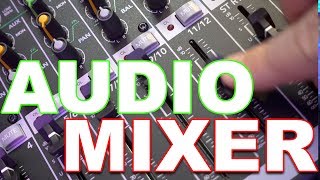 Audio Mixer Basics and a look at the Mackie ProFX12 v2 [upl. by Olivann]