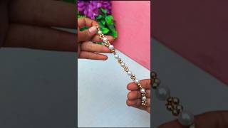 Diy bracelet ✨❤ trending diy bracelet ektascreativity craft [upl. by Nylasej568]