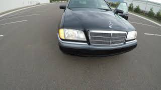 4K Review 1995 MercedesBenz C220 Black Virtual TestDrive amp Walkaround [upl. by Miko]