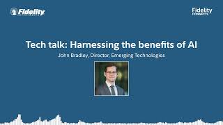 Tech talk Harnessing the benefits of AI – John Bradley [upl. by Dressel]