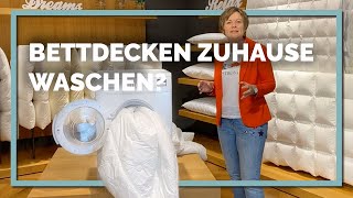 Bettdecken richtig waschen – mit Schlafexpertin Stephanie van der Meyden [upl. by Oba]