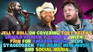 Jelly Roll TPain pair for cover of Toby Keiths Shouldve Been A Cowboy at Stagecoach [upl. by Anuahs912]