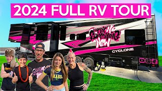 FULL RV TOUR Massive RV that FullTime family of 5 lives in [upl. by Weinert]