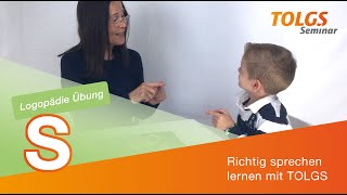 Logopädie Übung für Kinder – Lautbildung S [upl. by Oidacra]