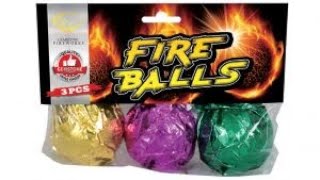 Firing Fireballs by Gemstone Fireworks UK Landed Footage [upl. by Vera]