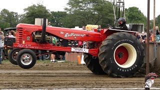 Half Century of Progress Tractor Pull August 26 2023 Rantoul Illinois Legend and Prairie tractors [upl. by Phionna]