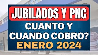 💥 CUANTO Y CUANDO COBRO ENERO 2024  JUBILADOS y PENSIONADOS PNC AUH Y PUAM Anses [upl. by Nauqram]