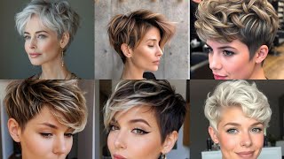 pinterest short hairstyles For Women Over 3550 short shag Haircuts [upl. by Nicolis111]