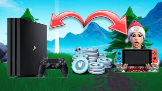 HOW TO TRANSFER YOUR VBUCKS FROM PLAYSTATION TO A NINTENDO SWITCH OR XBOXPC AND MOBILE FORTNITE [upl. by Lochner390]