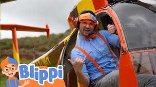 Blippi Helicopter Tour in Hawaii  Vehicles for Kids  Fun and Educational Videos for Kids [upl. by Nuahsor693]