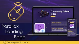 Parallax Landing Page  Rellaxjs [upl. by Ahsilra]