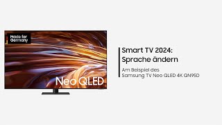 Samsung Smart TV 2024 Sprache ändern [upl. by Nyrak]