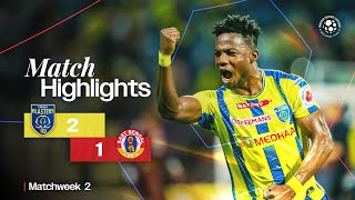 Match Highlights  Kerala Blasters FC 21 East Bengal FC  MW 2  ISL 202425 [upl. by Jolee842]