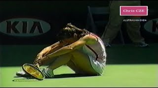 Jelena Jankovic v Elena Dementieva 2004 AO 1R highlights [upl. by Aneev]