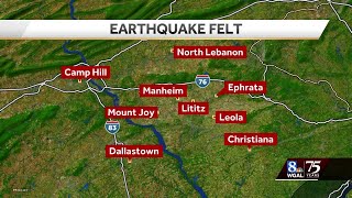 Earthquake felt in SouthCentral Pennsylvania [upl. by Catlaina]