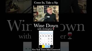 Tuesday Mini Time Wine Down amp Solve the NYT Mini Crossword 🍷 shorts [upl. by Aidnyc]