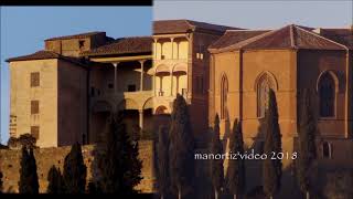 Pienza Palazzo Piccolomini  The Piccolomini Palace designed by Rossellino manortiz [upl. by Aihsotan]