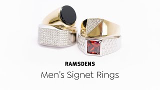 Mens Signet Rings at Ramsdens [upl. by Lanahtan265]