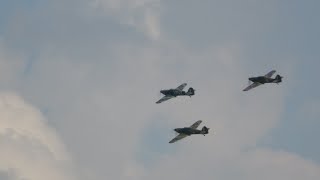 4K Hawker Hurricanes at Duxford Battle of Britain airshow 2023 [upl. by Euv675]